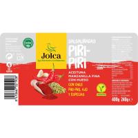 Aceitunas salsaliñadas Piri Piri JOLCA, frasco 400 g