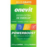 Multivitaminas energía Powerboost ONEVIT, bote 45 cápsulas.