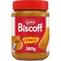 Crema de untar crujiente biscoff LOTUS, frasco 380 g