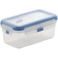 Hermético rectangular, plástico transparente y azul Super Lock SP BERNER, 680 ml