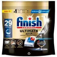 FINISH ULTIMATE + ontzi garbigailuko detergentea, poltsa 29 dosi