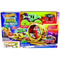 Pista de coches Monster trucks Race & Chase Challenge, edad rec:+4 años HOT WHEELS