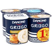 DANONE sagar eta kanelazko jogurt grekoa, sorta 4x110 g