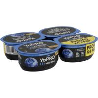 Yogur de proteína con arándanos YOPRO, pack 4x120 g