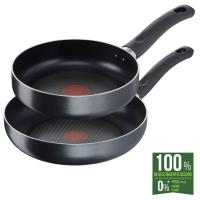 Sartén aluminio, apta para todo todo tipo de cocinas TEFAL, set Ø20  y 26 cm