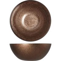 Ensaladera de vidrio Bronze Glitter, Ø22 cm