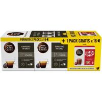 Lote Nescafé Café espreso intenso+kit kat DOLCE GUSTO, pack 1 ud