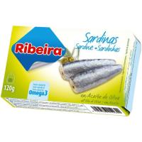 Sardinas en aceite de oliva RIBEIRA, lata 120 g