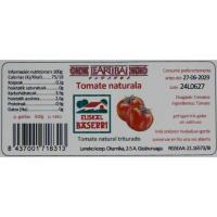 Tomate natural Euskal Baserri LEARTIBAI, frasco 660 g