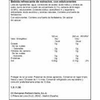 Refresco de té al limón sin azúcar FUZE TEA, botella 1,5 litros