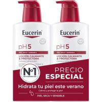 Loción calmante PH5 EUCERIN, pack 2x400 ml