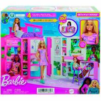 Barbie con apartamento 4 estancias, 4 áreas de juego, edad rec: +3 años BARBIE