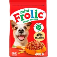 Alimento de carne, aves perro pequeño adulto FROLIC, bolsa 800 g