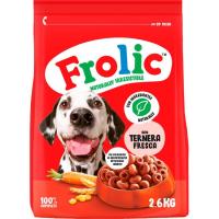 Alimento con ternera perro mediano adulto FROLIC, bolsa 2,6 kg