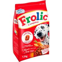 Alimento con buey perro mediano adulto FROLIC, bolsa 1,5 kg