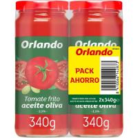 Tomate frito con aceite de oliva ORLANDO, pack 2x340 g