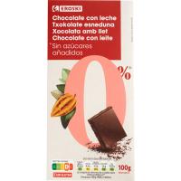 EROSKI esnedun txokolatea azukrerik gabe, tableta 100 g