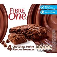 Barrita brownie de chocolate FIBRE ONE, 4 uds, caja 96 g