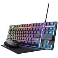 Pack gaming con teclado, ratón y alfombrilla, gxt 794 TRUST