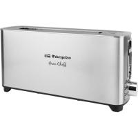 Tostador inox de ranura larga, 900W, TO6030 ORBEGOZO