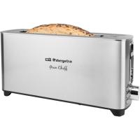 Tostador inox de ranura larga, 900W, TO6030 ORBEGOZO