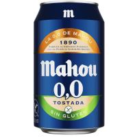 MAHOU glutenik gabeko garagardo txigortua, lata 33 cl