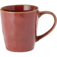 Taza reactive roja, grés, 340 ml KASA, Ø8,7x9,5 cm