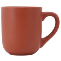 Mug o taza ovalada naranja, grés, 340 ml KASA, Ø8,4x9,8 cm