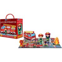 Box Los bomberos: Libro + Puzle + 4 figuritas con siluetas y un camión de bomberos para montar, Infantil