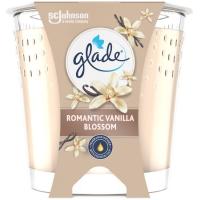 Ambientador de vela con aroma romantic vainilla GLADE, 1 ud