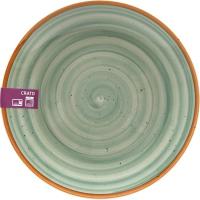 Plato de postre verde Crato KASA, Ø19,5 cm