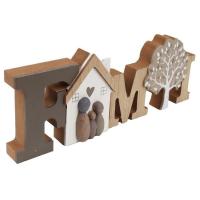 KASA Family letrak arbolarekin, MDF egurra, 10x36,5x3 cm