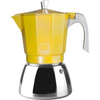 Cafetera Italiana Peach, acero inoxidable, apta para todo tipo de cocinas IBILI, 3 tazas