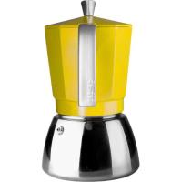 Cafetera Italiana Peach, acero inoxidable, apta para todo tipo de cocinas IBILI, 3 tazas