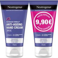 Crema de manos antiedad NEUTROGENA, pack 2x75 ml