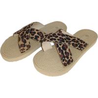 Chancleta de tiras cruzadas print animal MBS