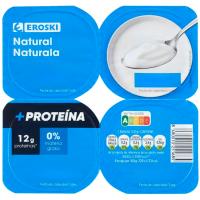 EROSKI jogurt natural proteinak, 4x120 g-ko pack-a