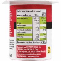 EROSKI jogurta basafruituak proteinak, 4x120 g-ko pack-a