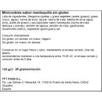 Minicookies sabor mantequilla s/ gluten ABUELOBREAD, bolsa 130 g