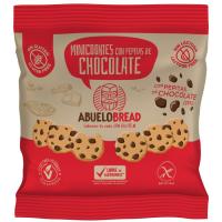 Minicookie c/ pepitas de choco s/ gluten ABUELOBREAD, bolsa 40 g