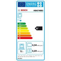 Horno Integrable Multifunción HBA574BB3 BOSCH