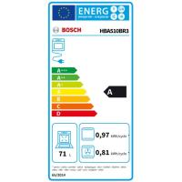 Horno Integrable Multifunción 60 cm acero inoxidable HBA510BR3 BOSCH