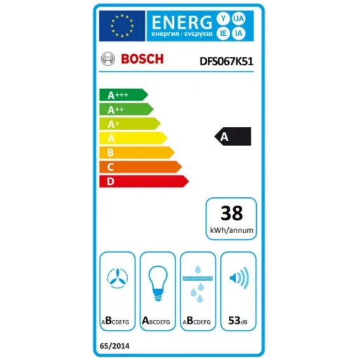 Campana telescópica 60 cm acero inoxidable DFS067K51 BOSCH