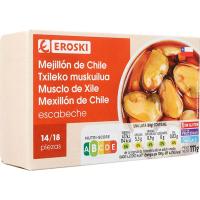 EROSKI Txileko muskuiluak eskabetxean 14/18, lata 111 g
