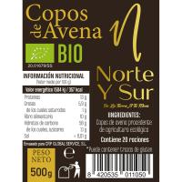 Copos de avena bio NORTE Y SUR, bolsa 500 g