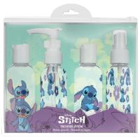 Neceser botellitas para viaje Stitch DISNEY, pack 1 ud