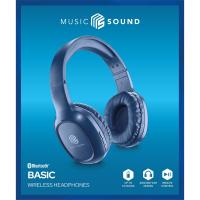 Auriculares diadema azules, bluetooth, Music Sound Basic CELLULAR LINE