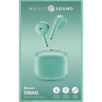 Auriculares de botón TWS verdes, bluetooth, Music Sound Swag CELLULAR LINE