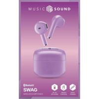 Auriculares de botón TWS violetas, bluetooth, Music Sound Swag CELLULAR LINE