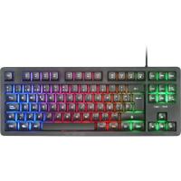 Teclado gaming con cable, negro, iluminación FRGB, TKL MK023 MARS GAMING